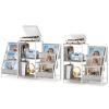 Tewinko Record Player Stand White with Vinyl Storage Set of 2 view 1