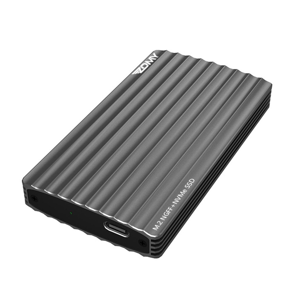 GMBYLBY Double M.2 NVMe SSD Case 10Gbps USB3.1 Gen2 NVMe Enclosure NGFF 10Gbps SSD Case for 2230/2242/2260/2280 NVMe SSD Enclosure Speed SSD Enclosure
