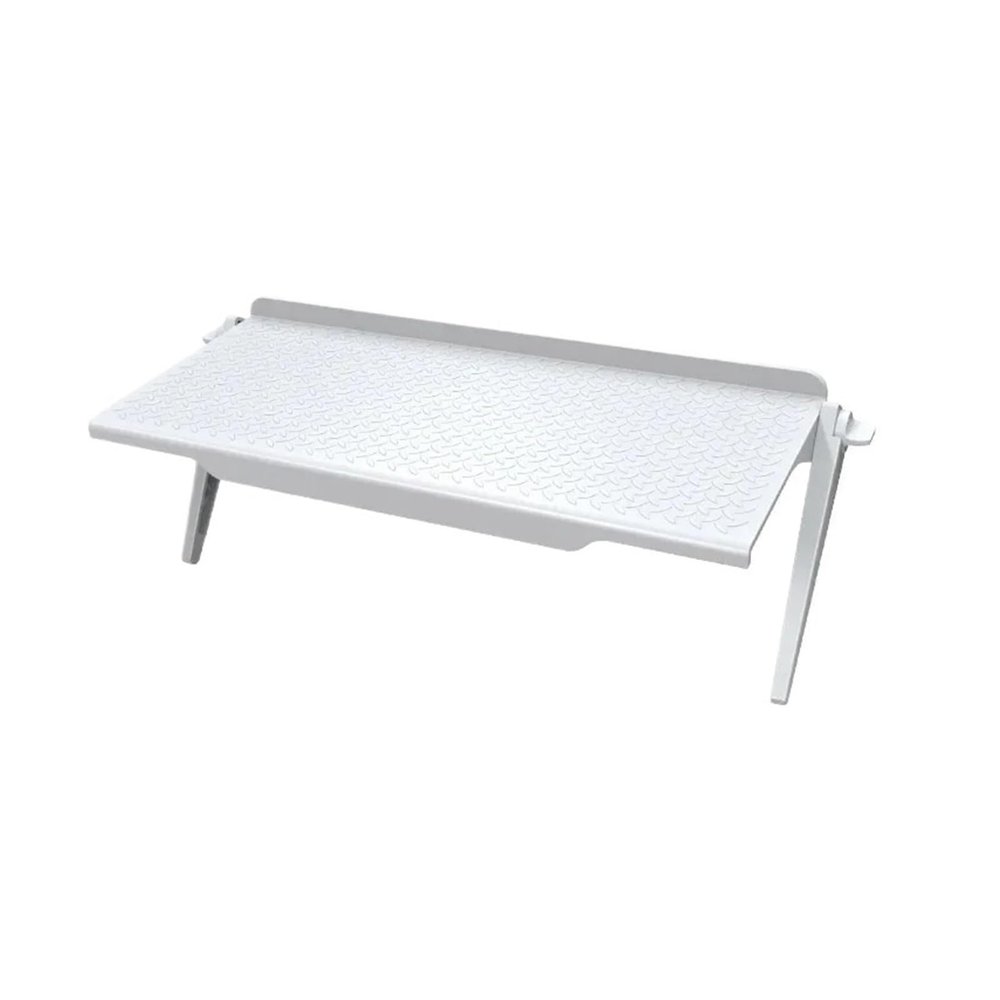 AVXANKTG Adjustable TV Screen top Storage Rack Bracket Computer Monitor Desktop Stand TV Stand Display Rack Storage Rack(Color:S-White)