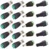 AIMHDUTY DC Power Jack Plug Adapter Barrel Connector 10PCS 12V Male and Female 2.1 x 5.5mm, 10PCS BNC Male Balun Connector to Screw Terminal for CCTV Security Surveillance Video Camera and Led Strip view 1