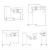 WPTGODGB Multifunctional Mobile Laptop Table arm Rotating Lift Sofa Bedside Laptop Stand Lazy Computer Table view 2