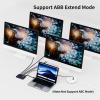 Yinker 4K HDMI Splitter 1 in 4 Out, 4K@30Hz 1x4 Slim HDMI Splitter for Multiple Monitors, 1 to 4 USB Powered Only Duplicate/Mirror for PS4 Fire Stick HDTV view 4