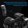 433MHZ Flash Set, 1 Transmitter 2 Receivers, 1 Sync Wire Cable, 30m Distance, 16 Channels, Universal Hot Shoe, for Cameras view 3
