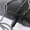 Fezzlo 8 Core Silver Plated Upgraded Cable,HiFi Replacement Mini 4Pin XLR Compatible with Audeze LCD-2 LCD-3 LCD-4 LCD-X LCD-XC for Musician Audiophile 6.5ft 4PIN-XLR view 4