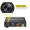 PROZOR 192KHz Digital to Analog Audio Converter - Upgrade Volume Adjustable + RCA Stereo Audio Switch 2 in 1 Out R/L Stereo Audio Switch 1 in 2 Out Stereo Audio Splitter with Mute Button and No Extern view 3