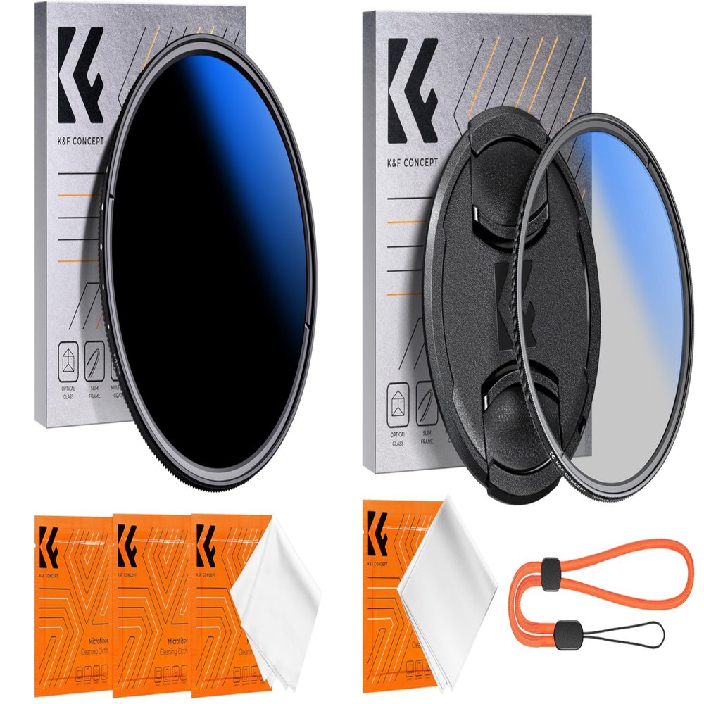 67mm Variable ND/CPL/Lens Cap Kits (3Pcs) Neutral Density ND2-2000(1-11 Stops) Polarizing Lens Filter with 18 Multi-Layer Coated for Camera Lens