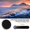 67mm Variable ND/CPL/Lens Cap Kits (3Pcs) Neutral Density ND2-2000(1-11 Stops) Polarizing Lens Filter with 18 Multi-Layer Coated for Camera Lens view 2