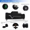 Rongon 25x50 High-Power Monocular Telescope with Smartphone Adapter Tripod and Portable Bag, BAK-4 Prism and FMC Lens Monocular-Perfect for Bird Watching, Hunting, Hiking, Camping view 2