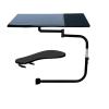 AVXANKTG BL-OK010S Full-Motion Chair clamp Keyboard Stand Laptop Desk + Square Mouse pad + Chair arm clamp Elbow Wrist Support Mouse pad(Color:Black) view 2