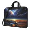 15.6 inch Laptop Tote Bag Men Women Universe Landscape Painting Shoulder Laptop Sleeve Briefcase Messenger Computer Bag view 1