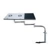 AVXANKTG Full Motion 360 Degree Rotating Laptop car Mount Desk car Dining Table Writing pad Laptop Holder with USB Fan(Color:BLOK851W) view 1