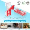 XHF 35pcs Large Self Adhesive Cable Clips Clear,Wire Clips Cable Management Wire Organizer Cord Holder for Under Desk, Car, Wall, TV PC Ethernet Cable view 2