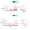XHF 35pcs Large Self Adhesive Cable Clips Clear,Wire Clips Cable Management Wire Organizer Cord Holder for Under Desk, Car, Wall, TV PC Ethernet Cable view 3