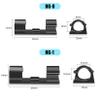 XHF 50pcs Medium Self Adhesive Cable Clips Black,Wire Clips Cable Management Wire Organizer Cord Holder for Under Desk, Car, Wall, TV PC Ethernet Cable view 3