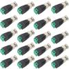 AIMHDUTY BNC Male Balun Adapter 20-Pack, BNC Male Connector to Screw Terminal Solderless for Coax Cat 5 Cat 6 Suvelliance Vedio Camera view 1