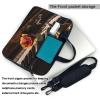 15.6 inch Laptop Tote Bag Men Women Vintage Rose and Wine on The Piano Shoulder Laptop Sleeve Briefcase Messenger Computer Bag view 3
