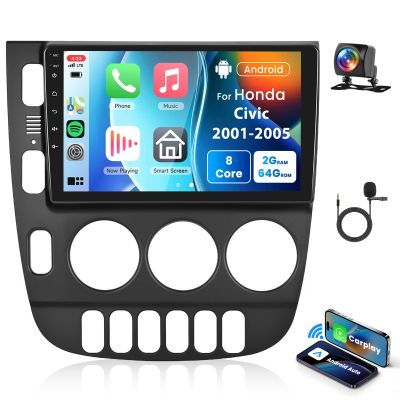 2G 64G Android 15 Car Stereo for Mercedes Benz W163 ML320 ML350 ML400 ML500 1997-2005 with Wireless Carplay Android Auto, 9 Touch Screen Head Unit with GPS Bluetooth WiFi FM RDS EQ Backup Camera