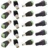 AIMHDUTY 12V DC Power Jack Plug Adapter Male Female Connector 10PCS, BNC Male Female Balun Connector 10PCS for CCTV Security Surveillance Video Camera and Led Strip view 1