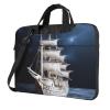 14 inch Laptop Tote Bag Men Women Vintage Nautical White Ship Shoulder Laptop Sleeve Briefcase Messenger Computer Bag view 1