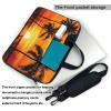 15.6 inch Laptop Tote Bag Men Women Tropical Palm Trees Scene Sunset Shoulder Laptop Sleeve Briefcase Messenger Computer Bag view 3