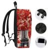 BTCOWZRV Eiffel Tower Autumn Leaves Travel Backpack for Women Men 2 Compartment Laptop Backpacks Laptop Bag Casual Daypack view 3