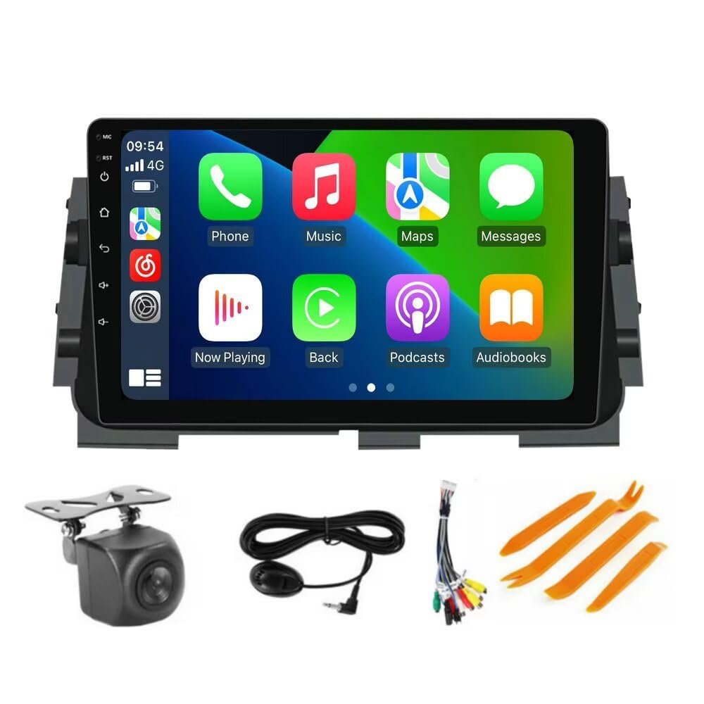 RONGJI Car Radio Stereo for Nissan Kicks Micra P15 2016-2020 Dash Kit GPS Navigation, 1+32GB 10"" IPS Touch Screen Head Unit with Car-Play & Android Auto/SWC/Rear View