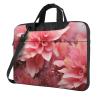 14 inch Laptop Tote Bag Men Women Petals Flower Shoulder Laptop Sleeve Briefcase Messenger Computer Bag view 1