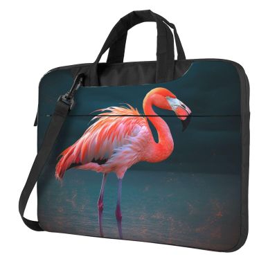 15.6 inch Laptop Tote Bag Men Women Vivid Flamingo Shoulder Laptop Sleeve Briefcase Messenger Computer Bag