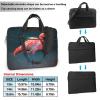 15.6 inch Laptop Tote Bag Men Women Vivid Flamingo Shoulder Laptop Sleeve Briefcase Messenger Computer Bag view 2