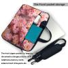 13 inch Laptop Tote Bag Men Women Floral Wood Shoulder Laptop Sleeve Briefcase Messenger Computer Bag view 4