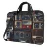 13 inch Laptop Tote Bag Men Women Vintage Wall of Radio Boombox Shoulder Laptop Sleeve Briefcase Messenger Computer Bag view 1
