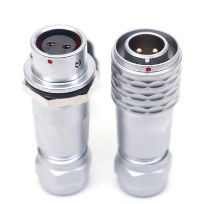 SZJELEN SF12 12mm Panel Mount Connectors,Waterproof Cable Connector,Power Cable Wire Connector Male Female,Aviation Plug Socket (2Pin)