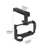 BGNing A6700 Camera Cage Rig Stabilizer Compatible with Sony A6700 DSLR Camera Video Cage with Cold Shoe Mount 1/4 3/8 Thread Arri Locating Holes (Combo B) view 3