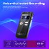 128GB Digital Voice Activated Recorder - 3072Kpbs HD Dual MIC Tape Audio Recording Device with Playback Noise Reduction for Interviews/Meeting, Store 2048 Hours of Documents Voice Activated Recorder view 4