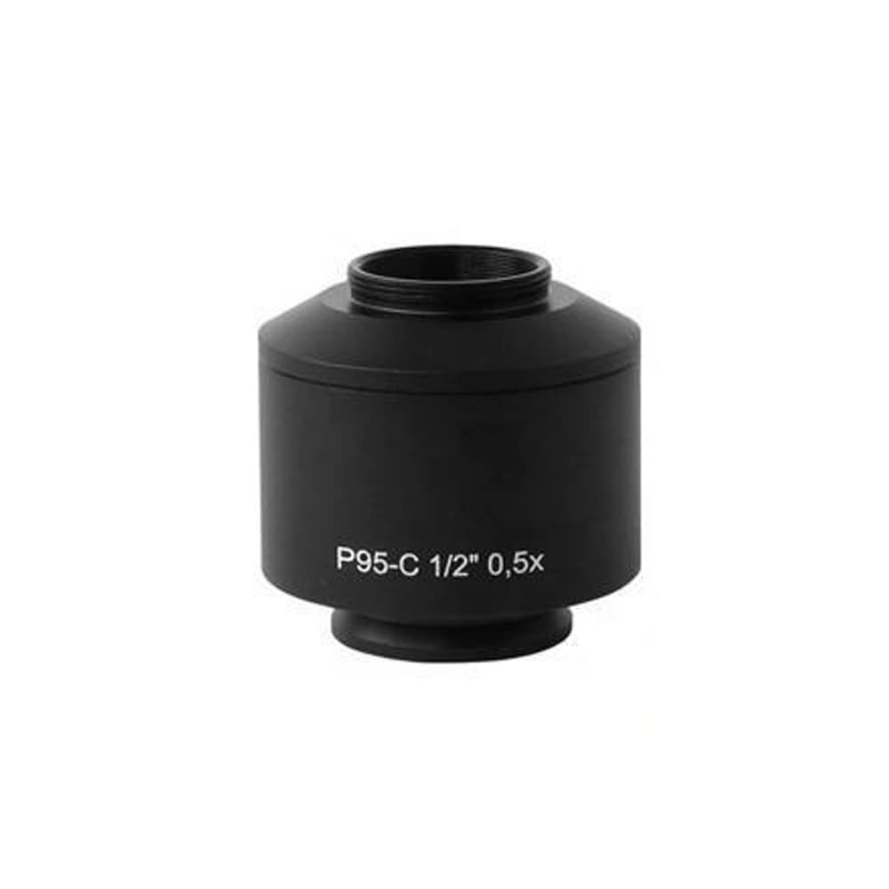 Joebo Microscope Kit 1X 0.5X 0.35X C Mount 38mm Microscope Camera Adapter for Trinocular Microscope Microscope Lens Adapters(Color:0.5X)