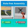 AVXANKTG Bracket for LG TV Leg Replacement, TV Stand Leg Suitable for LG 49 50 55 inch TV 50UM7300AUE 50UK6300BUB 50UK6500AUA Without Screws view 4