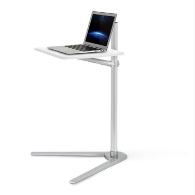 AVXANKTG Removable UP-8T Aluminum 7-20 inch Laptop Floor Stand Height Adjustable Bedside Laptop Sofa Table Suitable for Laptop Coffee Table(Color:Silver)