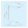 AVXANKTG Removable UP-8T Aluminum 7-20 inch Laptop Floor Stand Height Adjustable Bedside Laptop Sofa Table Suitable for Laptop Coffee Table(Color:Silver) view 2