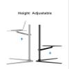 AVXANKTG Removable UP-8T Aluminum 7-20 inch Laptop Floor Stand Height Adjustable Bedside Laptop Sofa Table Suitable for Laptop Coffee Table(Color:Silver) view 4