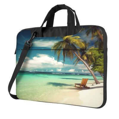 15.6 inch Laptop Tote Bag Men Women Tropical Holidays Shoulder Laptop Sleeve Briefcase Messenger Computer Bag