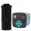 Microscope Kit Microscope Camera 4K 48MP HDMI Industrial USB Digital Video Microscope Camera Monocular 130X Zoom C-Mount Lens For PCB Phone Repair Soldering Microscope Lens Adapters(Color:48MP With Le view 1