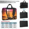 15.6 inch Laptop Tote Bag Men Women Eiffel Tower Sunset Couple silhouette Shoulder Laptop Sleeve Briefcase Messenger Computer Bag view 2