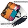 15.6 inch Laptop Tote Bag Men Women Eiffel Tower Sunset Couple silhouette Shoulder Laptop Sleeve Briefcase Messenger Computer Bag view 3