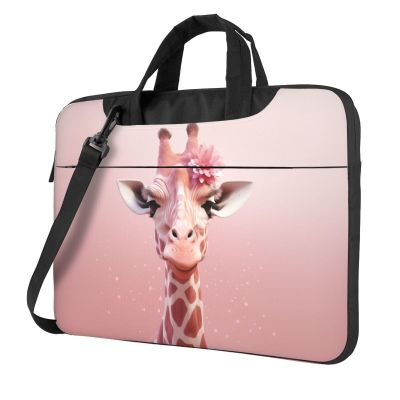 14 inch Laptop Tote Bag Men Women Giraffe Shoulder Laptop Sleeve Briefcase Messenger Computer Bag