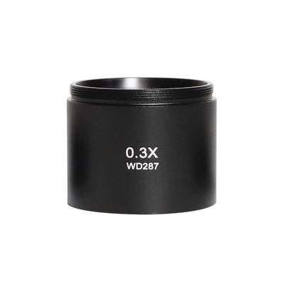 JOEBO Microscope Kit 0.3X 0.5X 0.7X 1.0X 2.0X Auxiliary Objects Lens Microscope Camera Lens for Trinocular Stereo Zoom Microscope Barlow Glass Lens Microscope Lens Adapters(Color:0.3X)