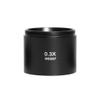 JOEBO Microscope Kit 0.3X 0.5X 0.7X 1.0X 2.0X Auxiliary Objects Lens Microscope Camera Lens for Trinocular Stereo Zoom Microscope Barlow Glass Lens Microscope Lens Adapters(Color:0.3X) view 1