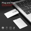 ABLAZE Flash Drive 64GB 10 Pack, Credit Card USB 2.0 Thumb Drive Bank Card Shape Memory Stick Credit USB Pendrives Bulk (White, No Logo) view 2