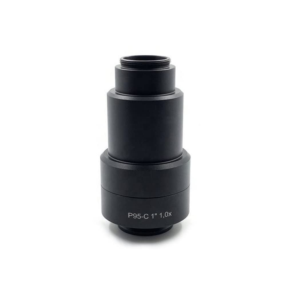 JOEBO Microscope Kit 1X 0.5X 0.35X C Mount 38mm Microscope Camera Adapter for Trinocular Microscope Microscope Lens Adapters(Color:1X)