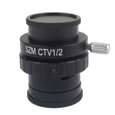 JOEBO Microscope Kit 0.3X 0.5X 1/2 1/3 1X C-Mount Lens Adapter Stereo Microscope Video Microscope Lens Adapters(Color:CTV0.5 Adapter)