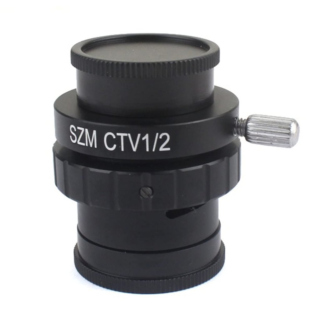 JOEBO Microscope Kit 0.3X 0.5X 1/2 1/3 1X C-Mount Lens Adapter Stereo Microscope Video Microscope Lens Adapters(Color:CTV0.5 Adapter)